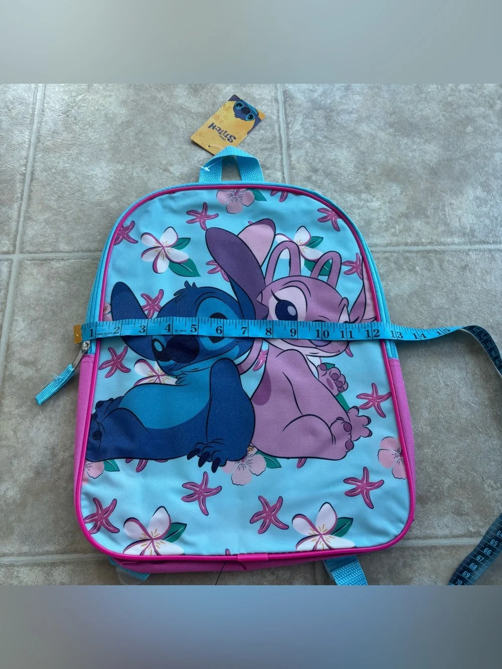 Disney Lilo & Stitch Teal, Blue and Pink Kids Backpack